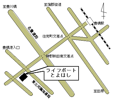 ライフポートとよはし地図